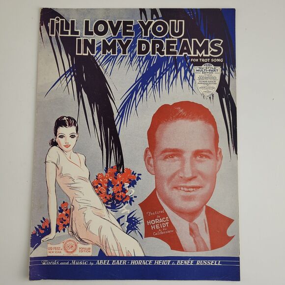 Other - 1931 Baer, Heidt & Russell Pop Sheet Music (I'll Love You in My Dreams) #SM4